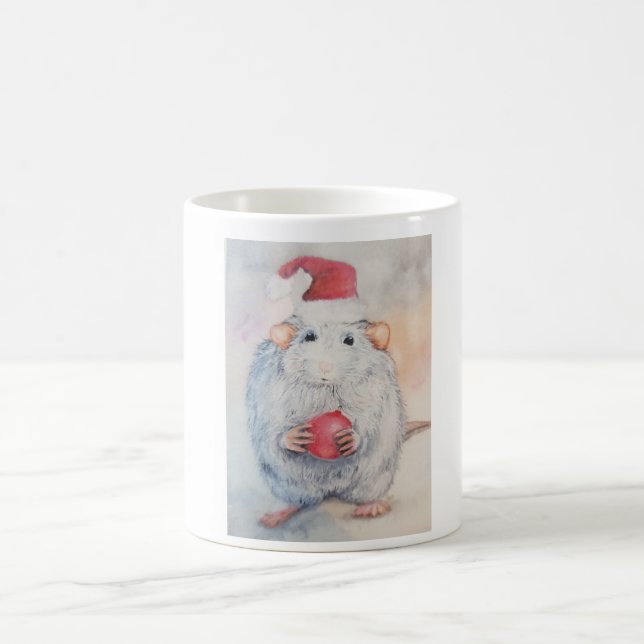 Kerst Schattige Muis met rode kerstboom speelgoed Kaffemugg (Center)