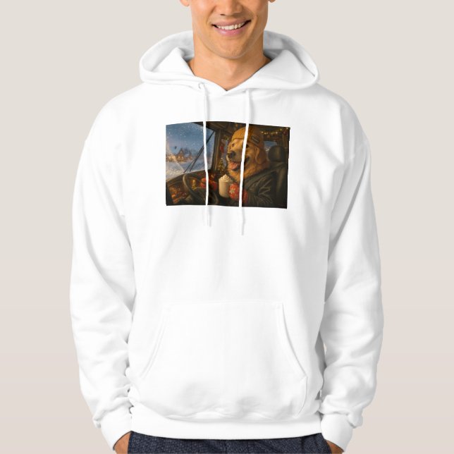 Kerst Truckchauffeur – Warm Hart op de Weg Hoodie (Framsida)