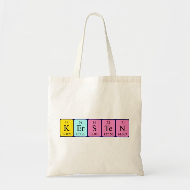 Kersten Periote bord namn tote bag Tygkasse (Framsidan)