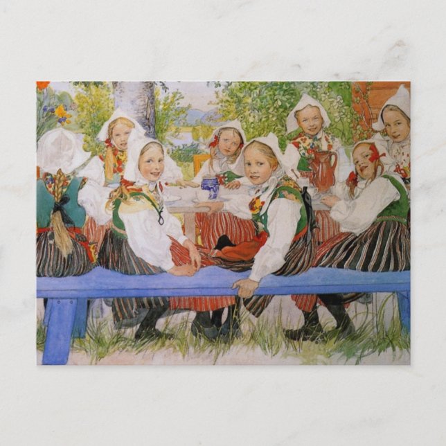 Kerstis födelsedag 1909 vykort (Framsida)