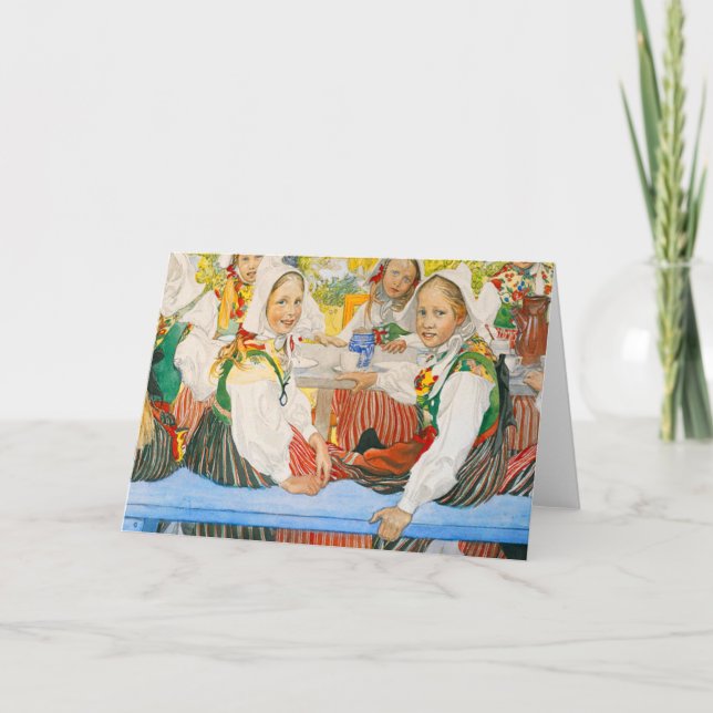 Kerstis födelsedag av Carl Larsson Kort (Framsida)