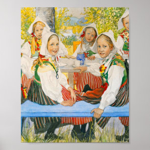Kerstis födelsedag av Carl Larsson Poster