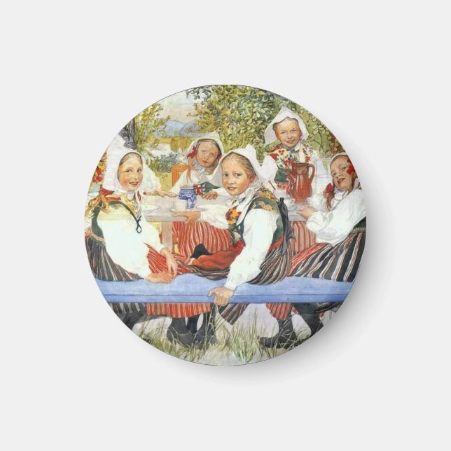 Kerstis Födelsedagsfest Magnet (Framsidan)