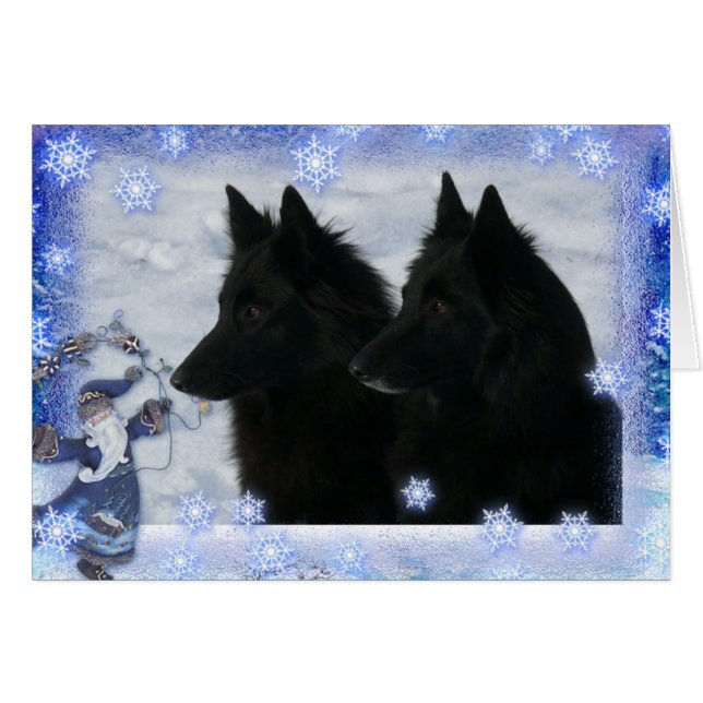 Kerstkaart 2 Groenendaelers Hälsningskort (Framsidan Horizontal)
