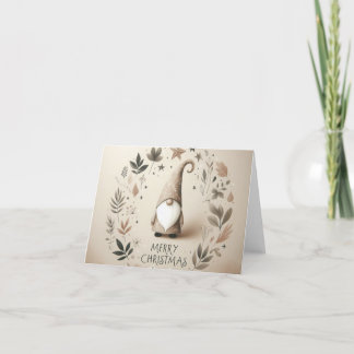 Kerstkaart kabouter helgkort