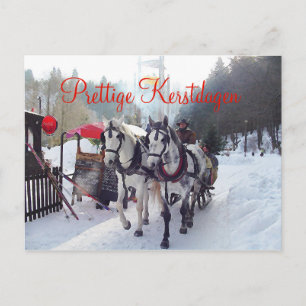 Kerstkaart Prettige Kerstdagen Vykort