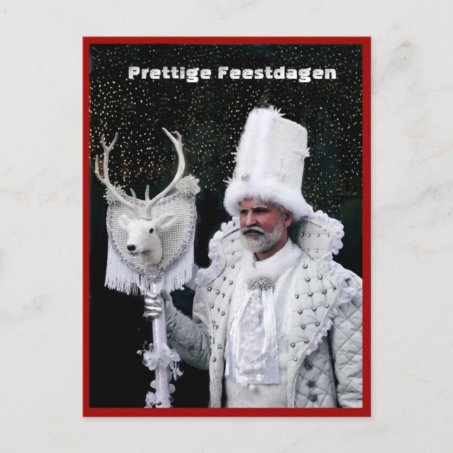 Kerstkaart Winterkoning Venetië (Nederlands) Vykort (Framsida)