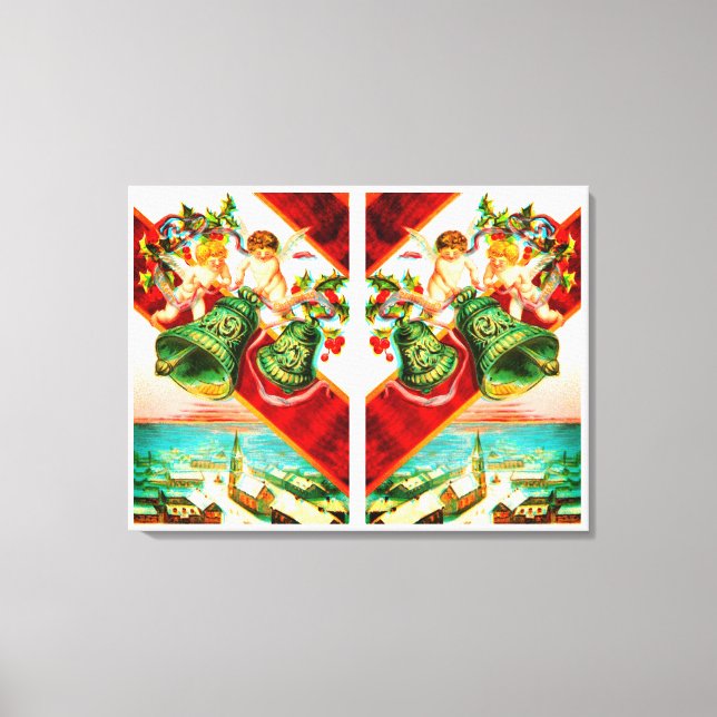 Keruber som ringer klockor canvas (Framsida)