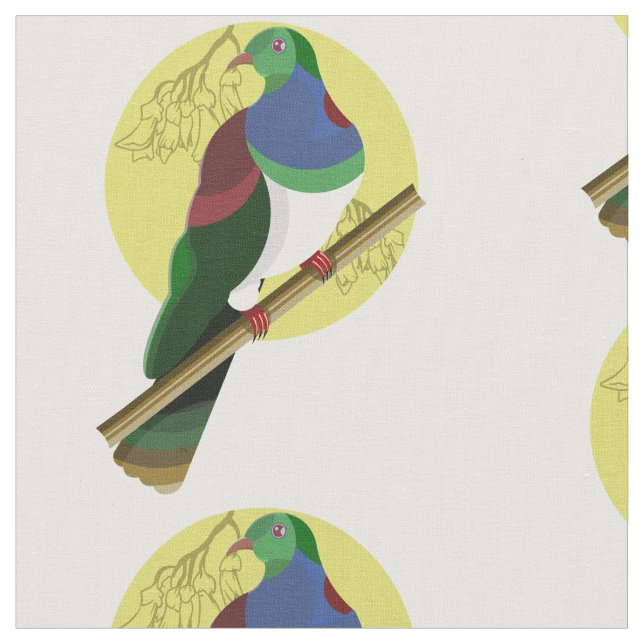 KERURU Wood pigeon Tyg (Närbild)