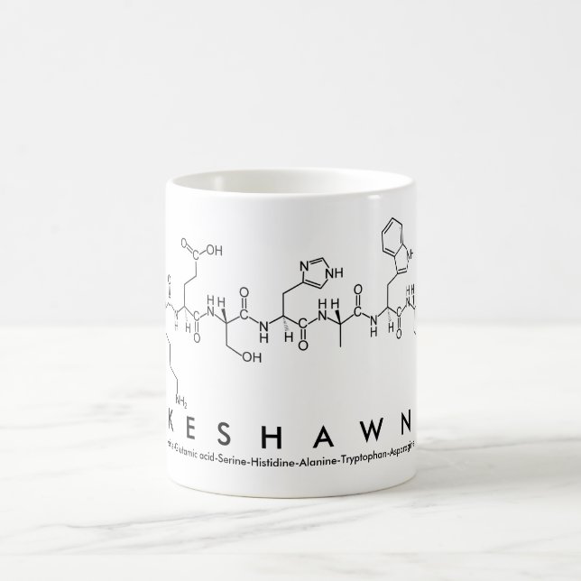 Keshawn peptide namn mugg (Center)
