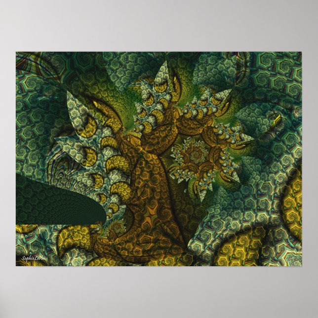 Kestnut träd poster (Framsidan)