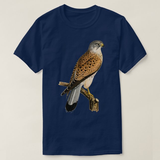 Kestrel Bird of ber T Shirt (Design framsida)