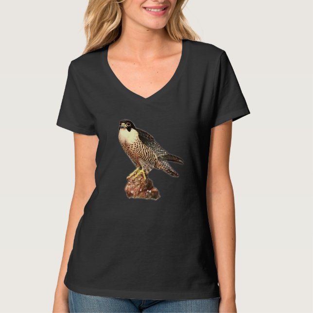 Kestrel Falcon Bird of Be Hawk Falconer T Shirt (Framsida)
