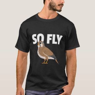 Kestrel Sparrow Hawk Falcon Fågelskådning T Shirt