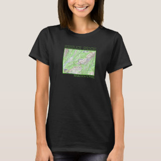 Kesugi Ridge Hiking Map Denali State Park Alaska S T Shirt