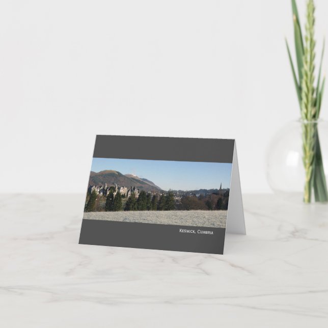 Keswick i Cumbria Kort (Framsida)