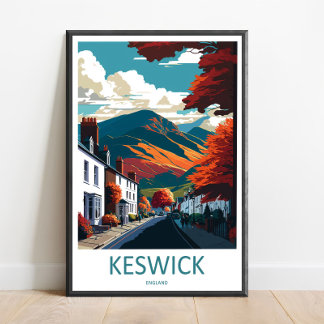 Keswick Resemålning Väggkonst Keswick Vägghängande