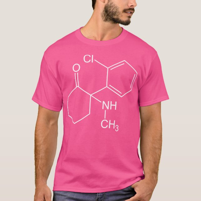 Ketamin Keta Molecule T Shirt (Framsida)