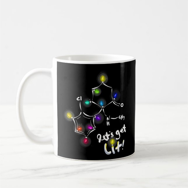 Ketamin Molecules Kaffemugg (Vänster)