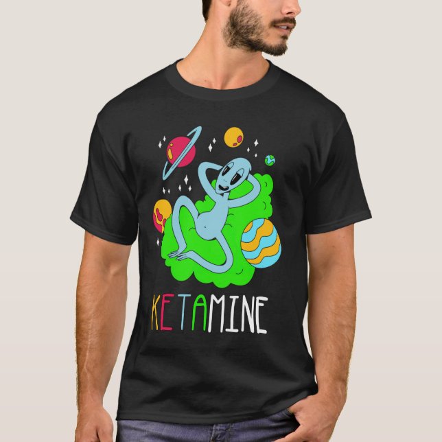 Ketamine Häst Nöd T-shirt Rolig (Framsida)