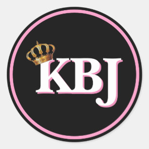 Ketanji Brown Jackson KBJ Monogram Runt Klistermärke