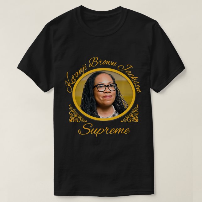 Ketanji Brown Jackson Supreme Commemorative Souven T Shirt (Design framsida)