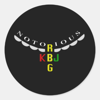 Ketanji Jackson och Ruth Ginsburg - Round Sticker Runt Klistermärke