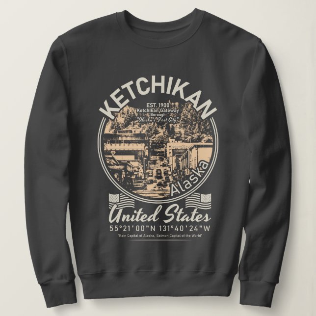 KETCHIKAN ALASKA - REVILLAGIGEDO ISLAND T SHIRT (Design framsida)
