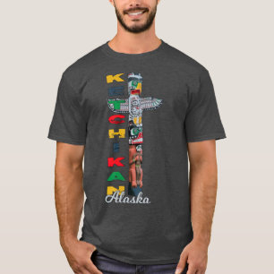 Ketchikan Alaska Totem Pole Native Art Souvenir T Shirt