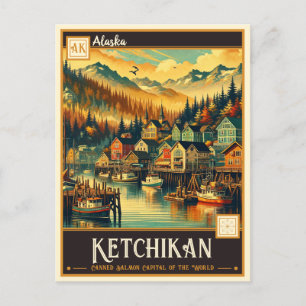 Ketchikan, Alaska   VINTAGE Vykort