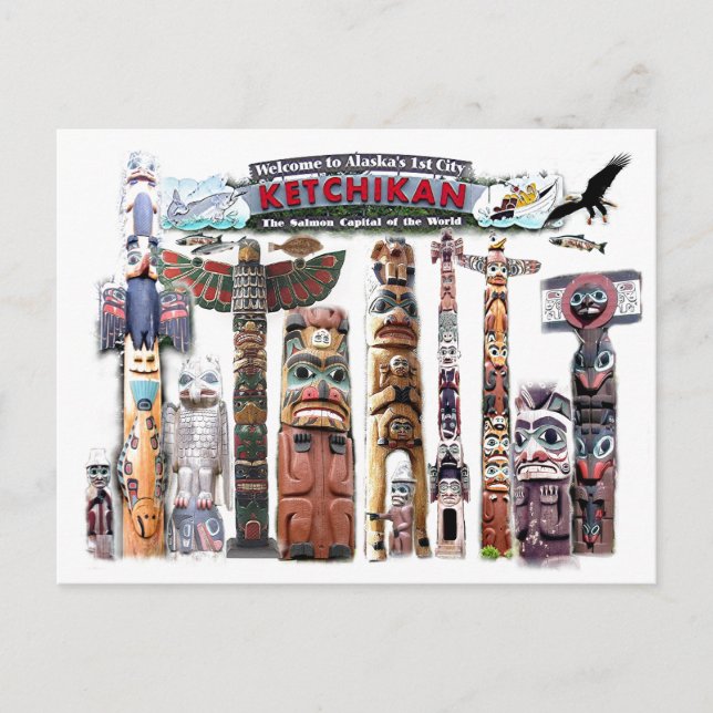 Ketchikan, Alaska Vykort (Framsida)
