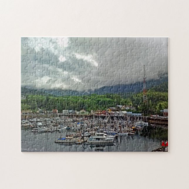 Ketchikan hamnpussel pussel (Horisontell)
