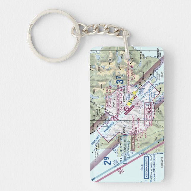 Ketchikan Int. Flygplatsdiagram/taxi-diagram (Framsidan)