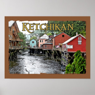 Ketchikan Portfolio Skriv ut Poster