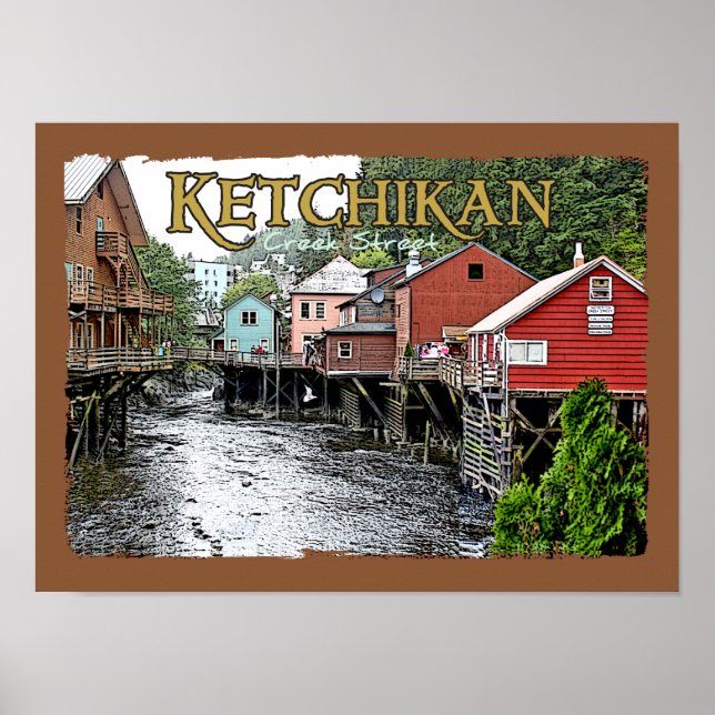 Ketchikan Portfolio Skriv ut Poster (Framsidan)