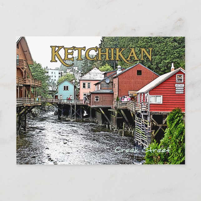 Ketchikan Postcard 2 Vykort (Framsida)