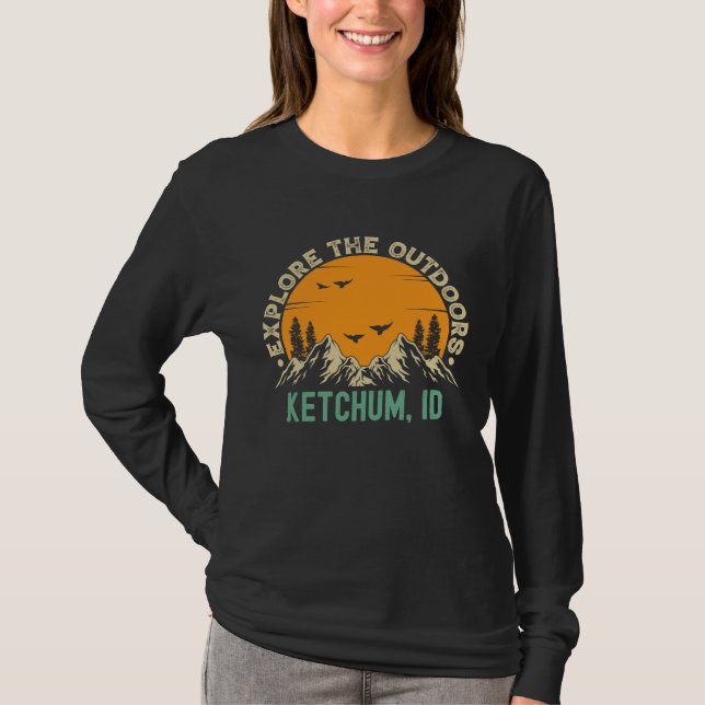 Ketchum Idaho  Utforska Naturen T Shirt (Framsida)