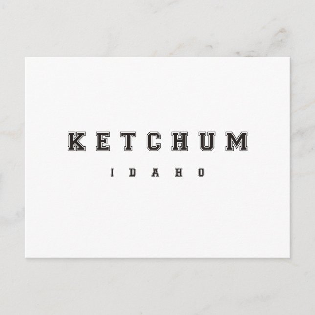 Ketchum Idaho Vykort (Framsida)