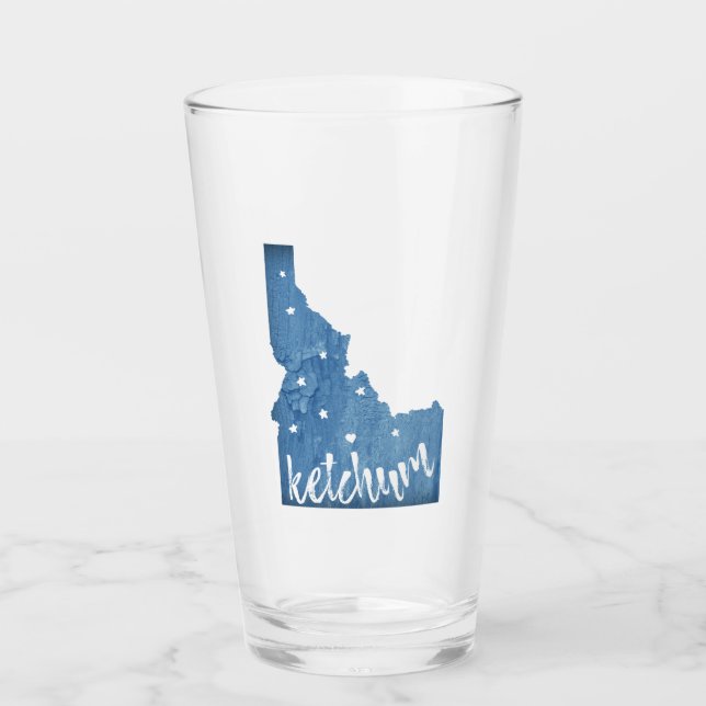 Ketchum Idaho Wood Grain Glaskopp (Framsida)