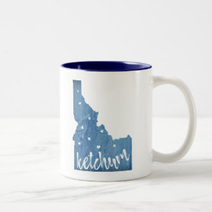Ketchum Idaho Wood Grain Två-Tonad Mugg