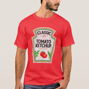 Ketchup Costume Condiments Par Group Halloween T Shirt