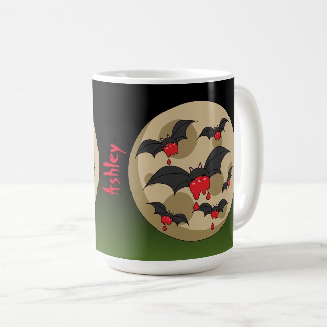Ketchup Eater Vampire Fladdermöss Kaffemugg (Framsida höger)