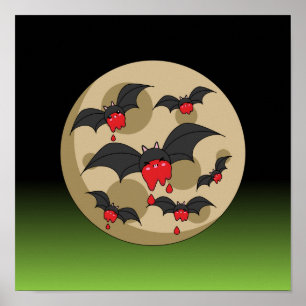 Ketchup Eater Vampire Fladdermöss Poster