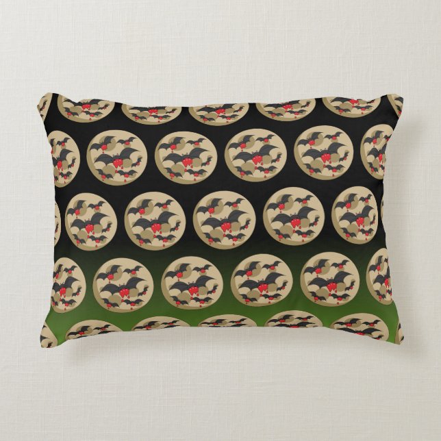 Ketchup Eater Vampire Fladdermöss Prydnadskudde (Framsidan)