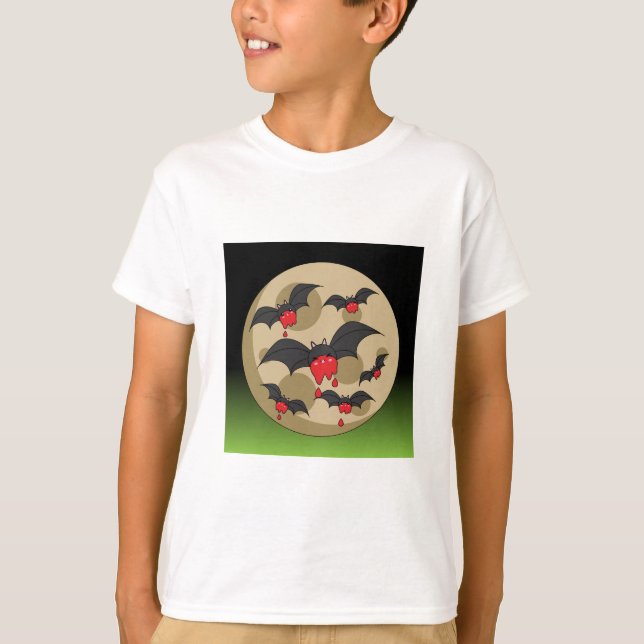 Ketchup Eater Vampire Fladdermöss T Shirt (Framsida)