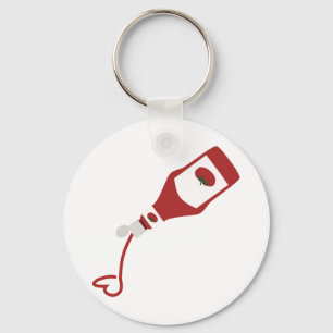 Ketchup Flaska Nyckelring