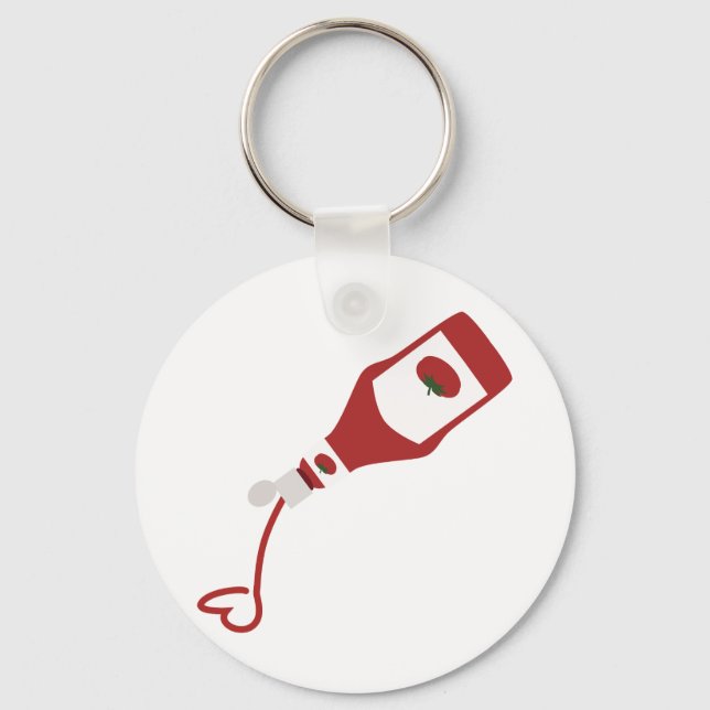 Ketchup Flaska Nyckelring (Framsida)