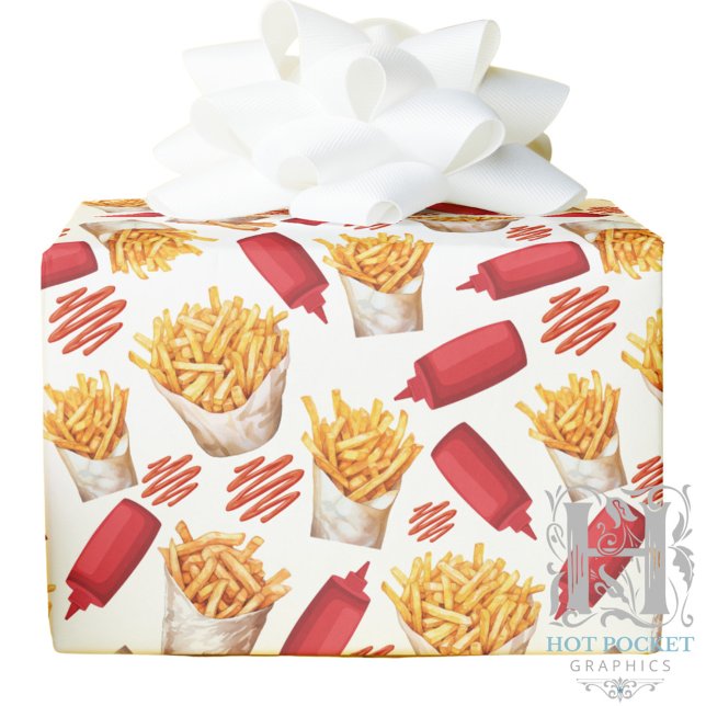 Ketchup & Fries Inpackningspapper Presentpapper (Skapare uppladdad)
