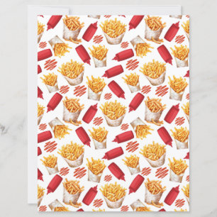 Ketchup & Fries Scrapbookpapper
