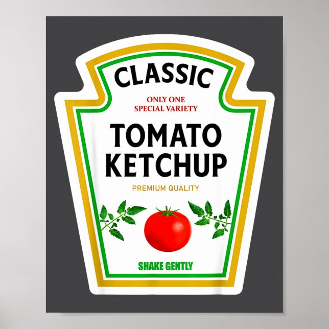 Ketchup Halloween 2024 Costume Matching Mustard Co Poster (Framsidan)